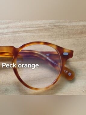 Oliver Peoples Gregory peck OV5186 light orange color size 47